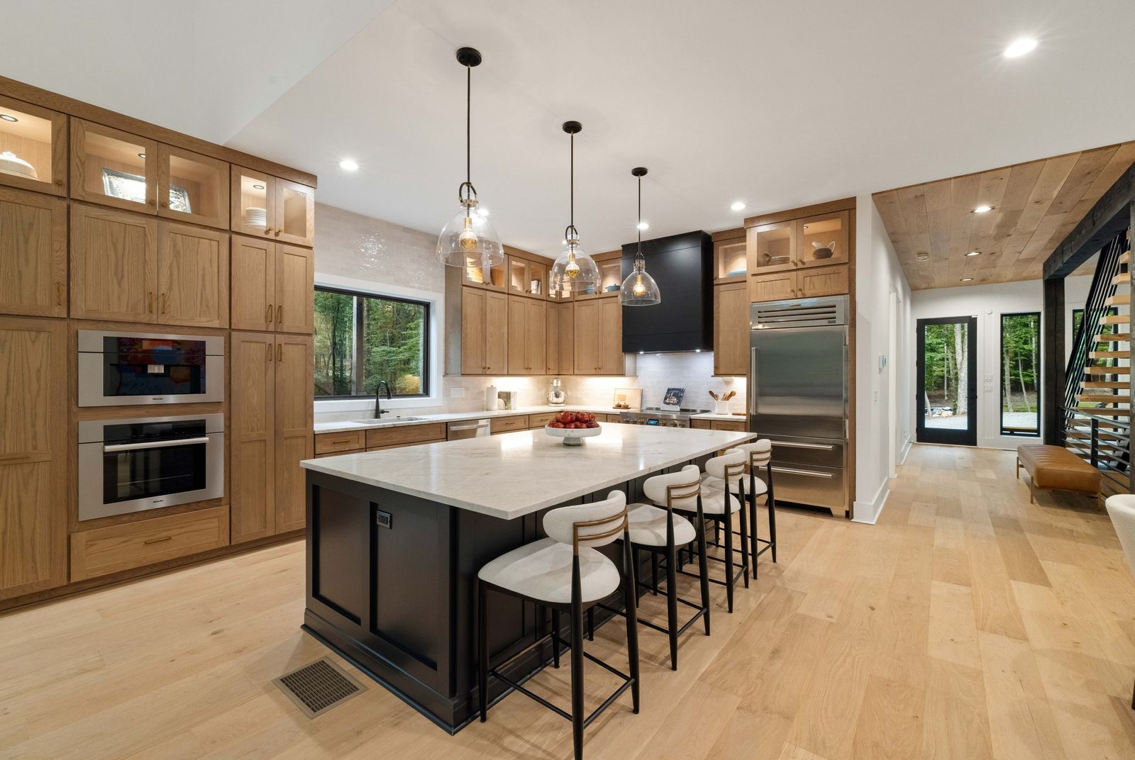 Chef's kitchen with quartzite island