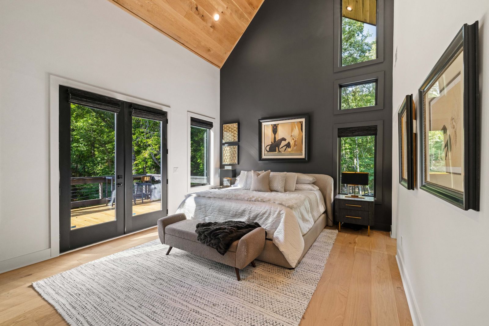 Bedroom suite opening to a private deck